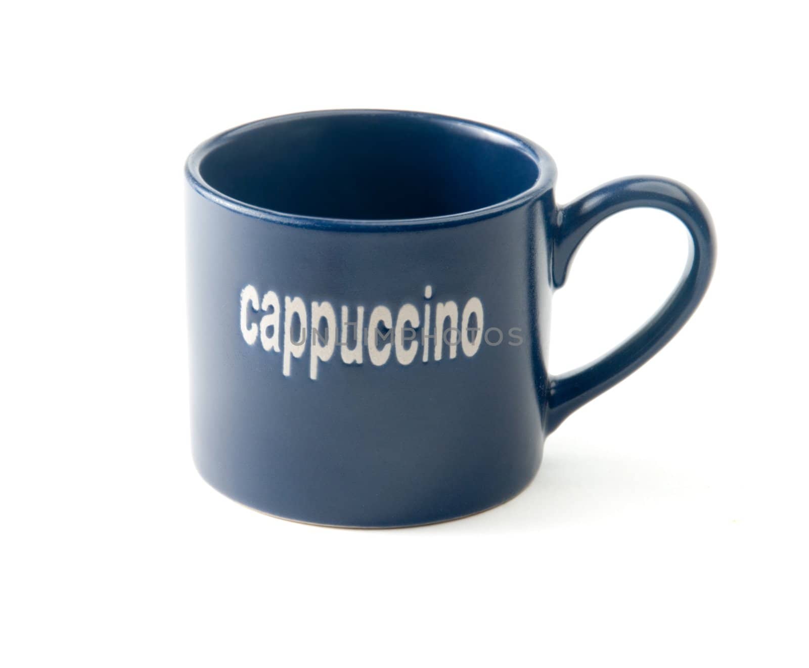 cappuccino cup on white background