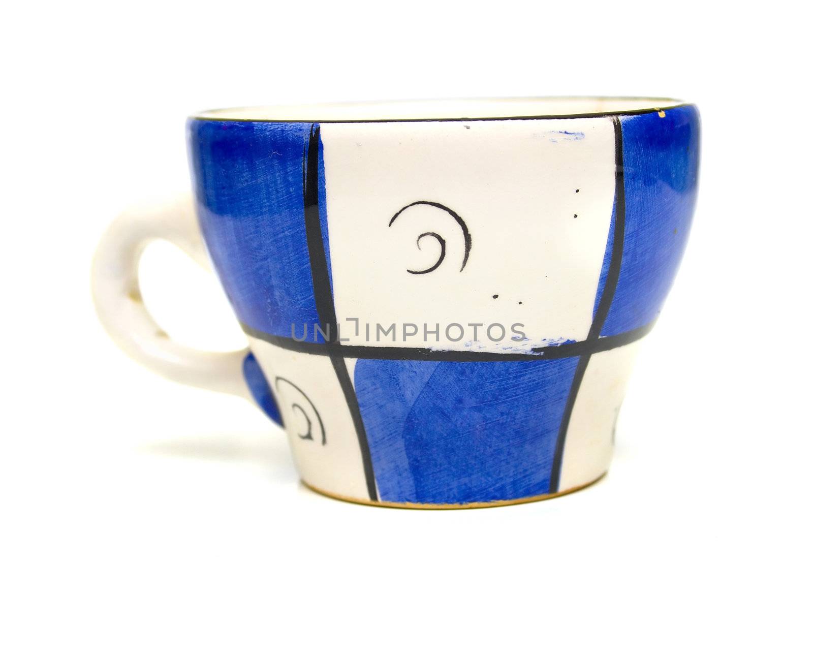 Cup on a white background. Isolation