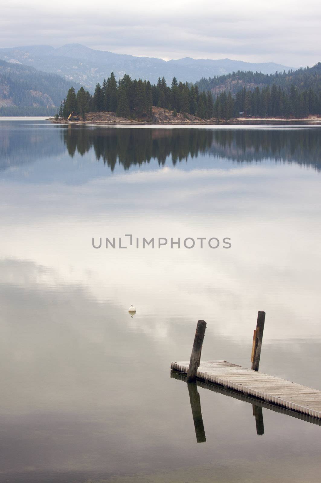 Tranquil Morning Lake Scene by Feverpitched