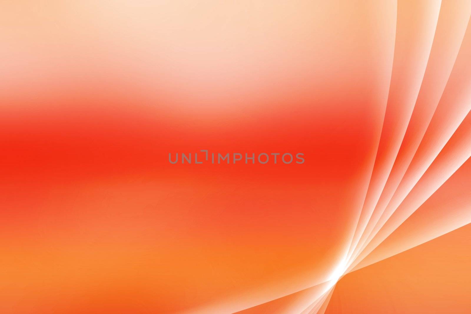 Orange Soothing Vista Curves Abstract Background Wallpaper