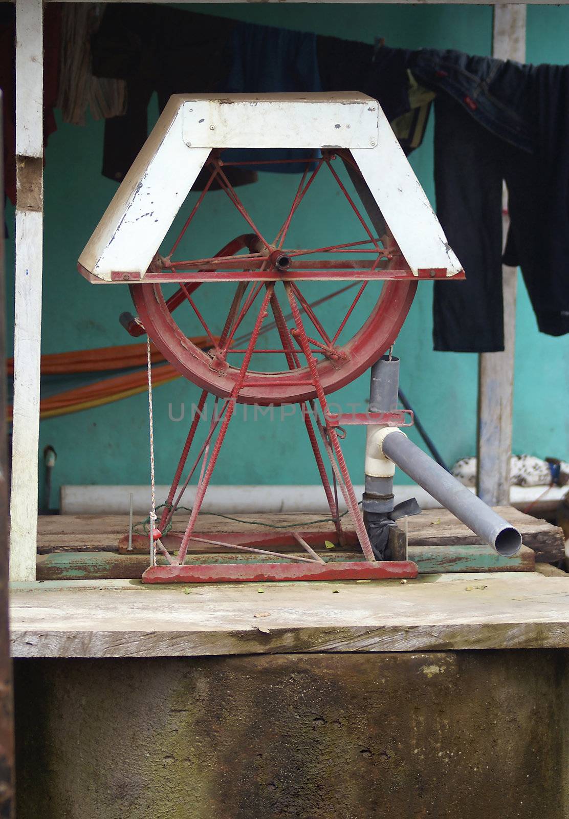 A Central American water well in Nicaragua.               