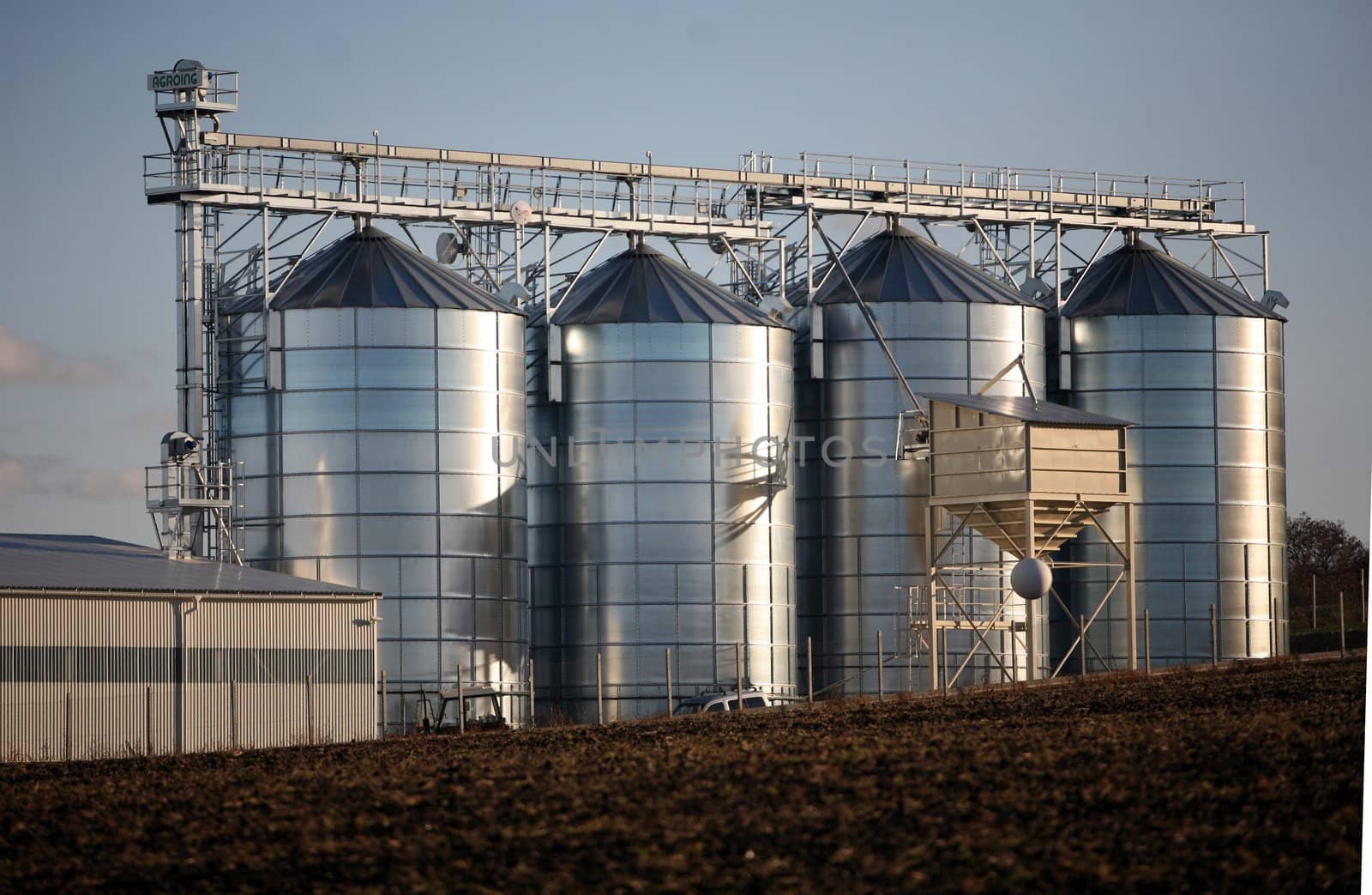 Landscape with silo