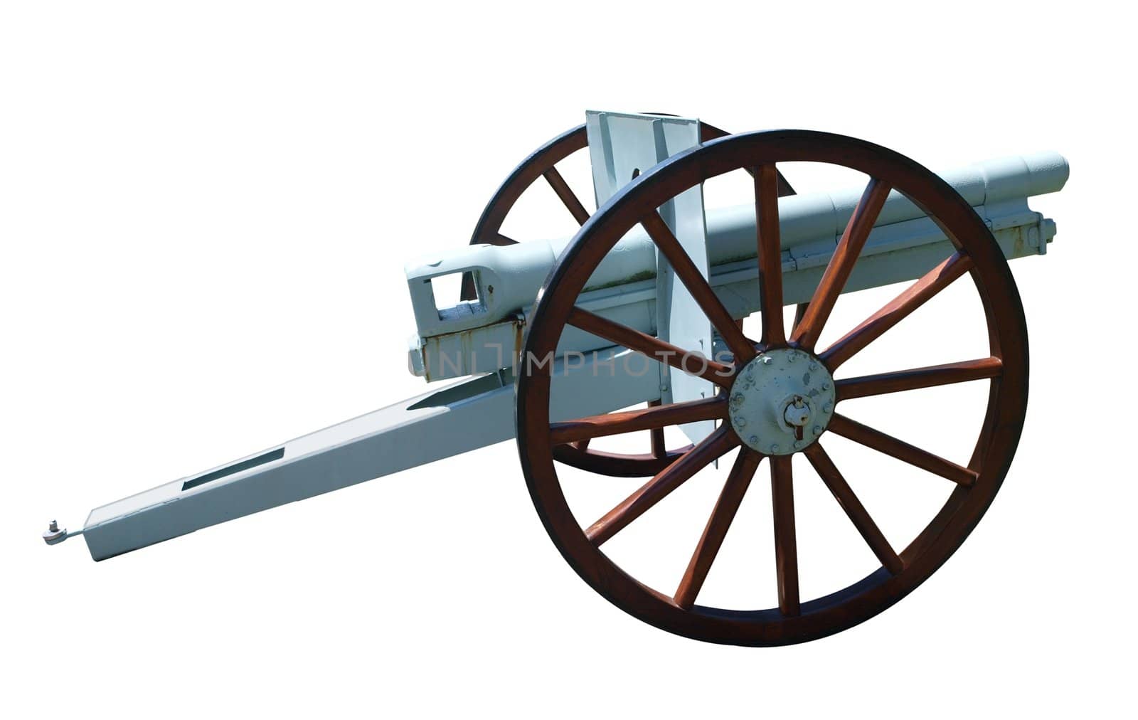 Antique Gun isolated with clipping path