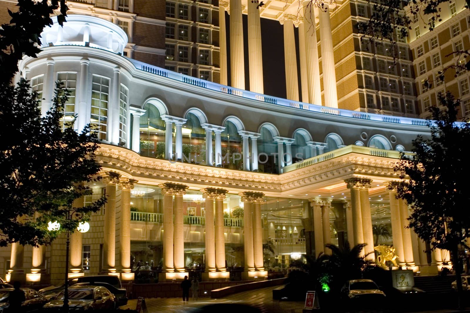 Luxurious hotel build in classic style, Nantong city, Jiangsu province, China.