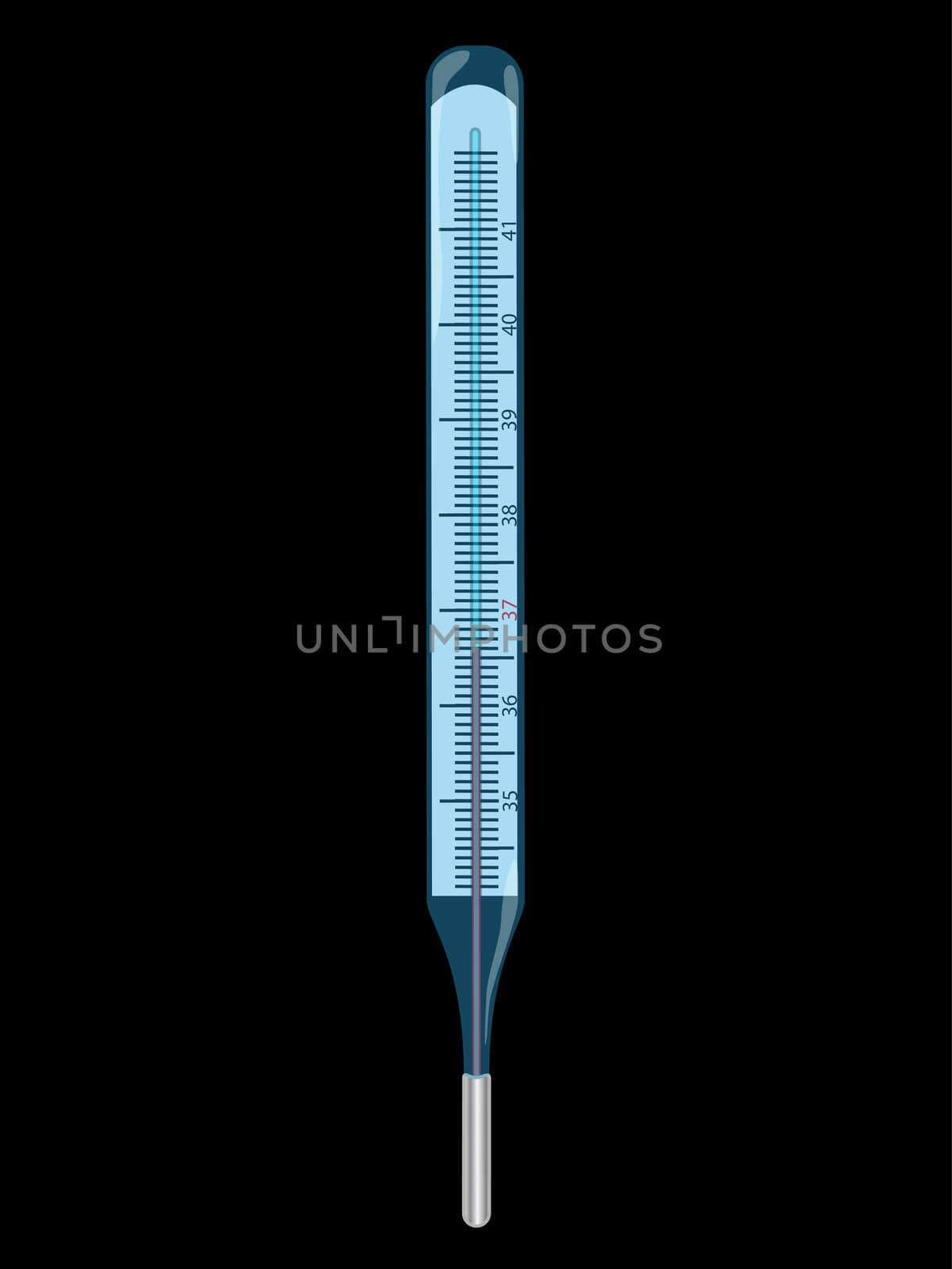 Thermometer which show's normal temperature of person