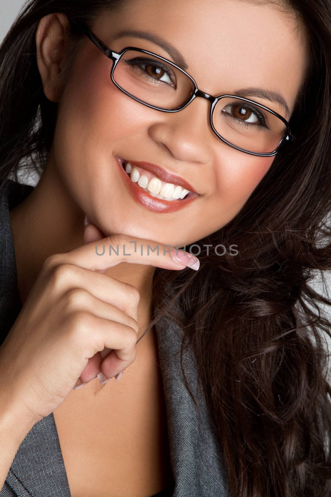 Beautiful smiling asian businesswoman