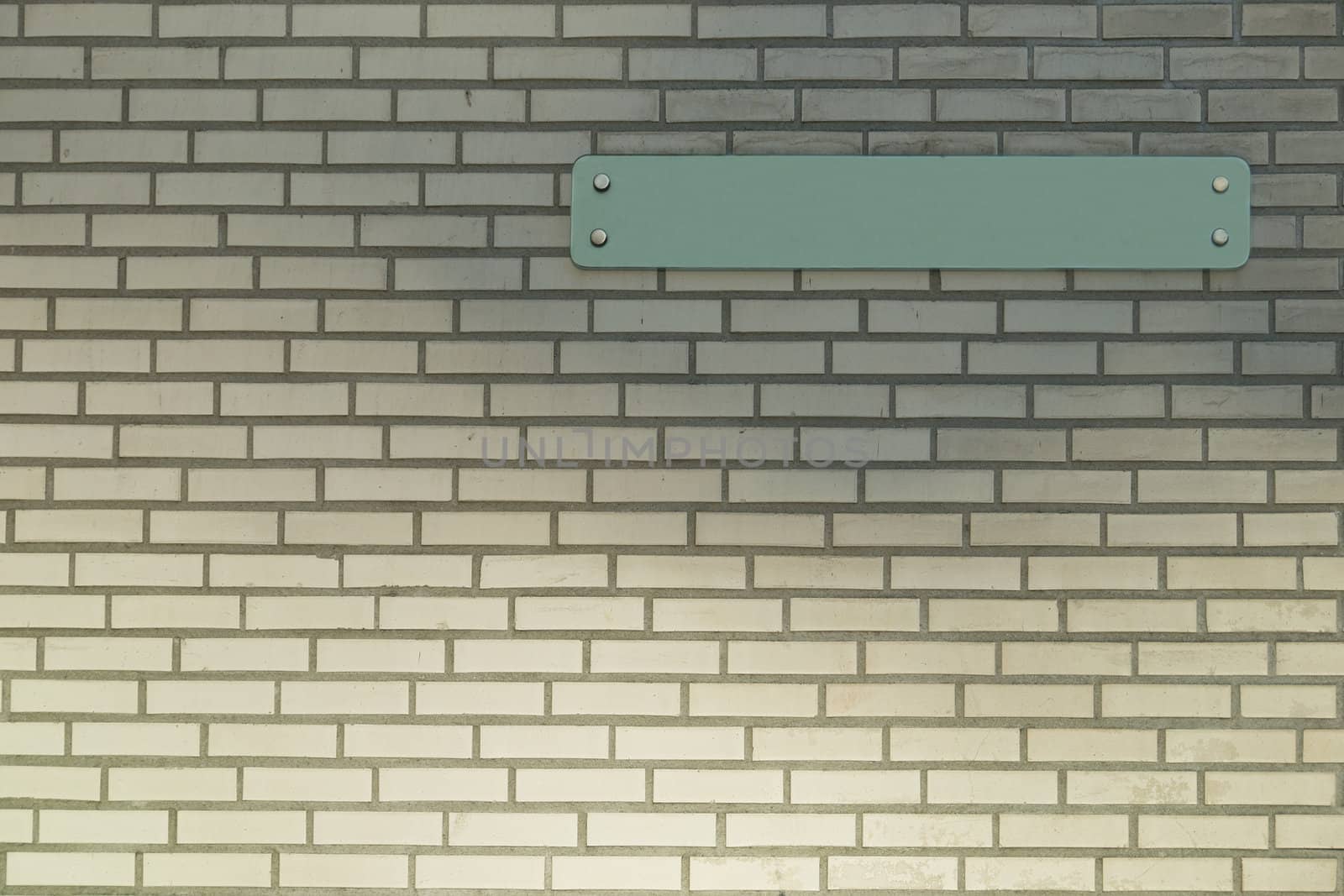 Empty sign on a brick wall by frodelil
