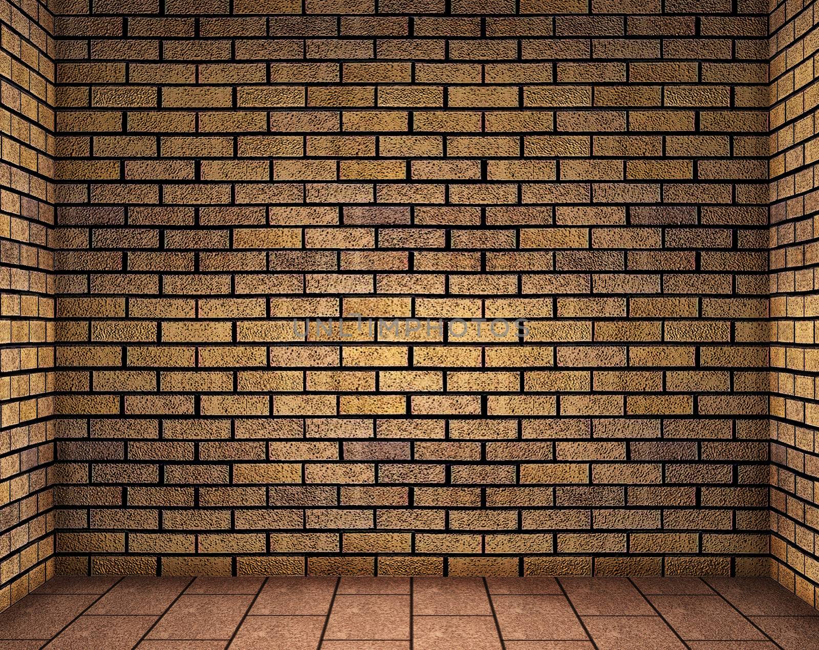 Frontal image of a brick wall