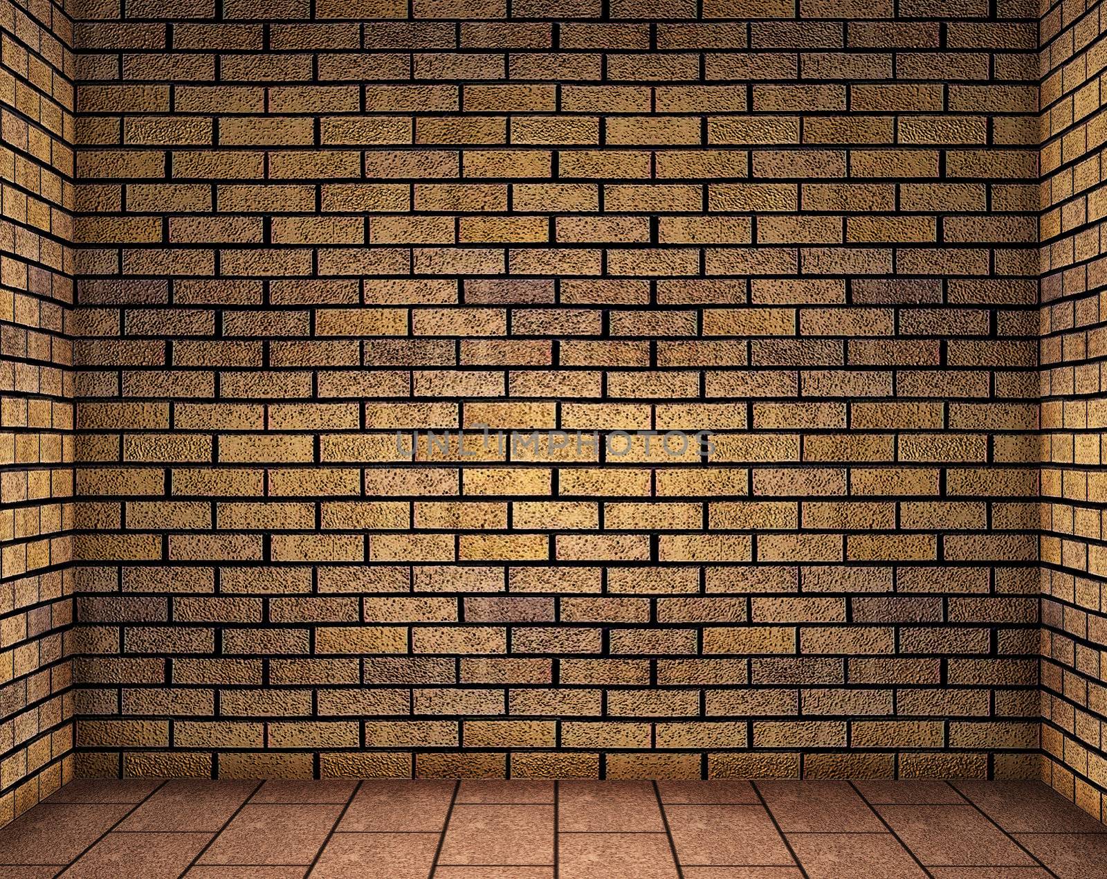 Frontal image of a brick wall