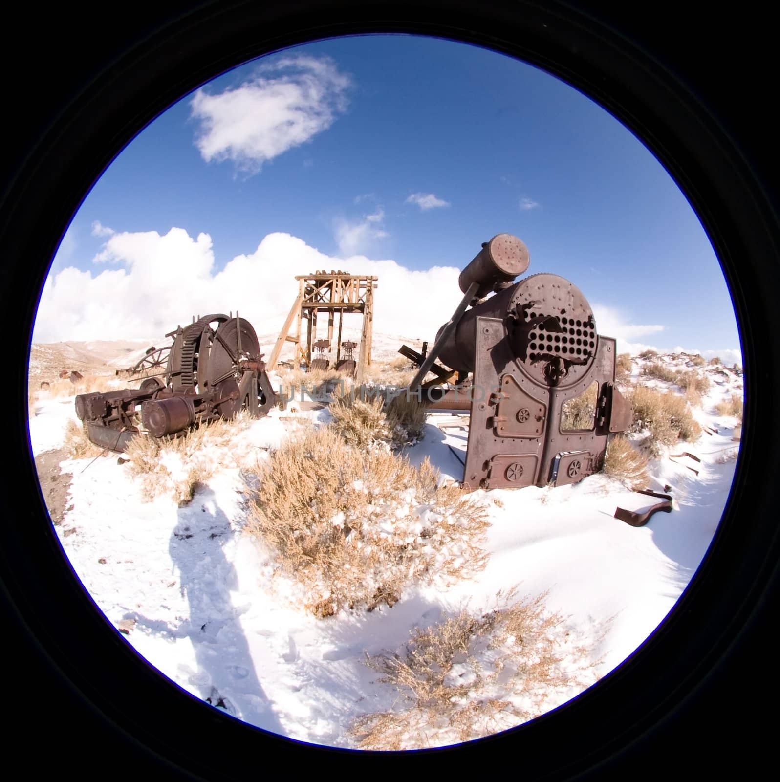 Bodie, a ghost town on the eastern slope of the Sierra Nevada mountain range in Mono County, California