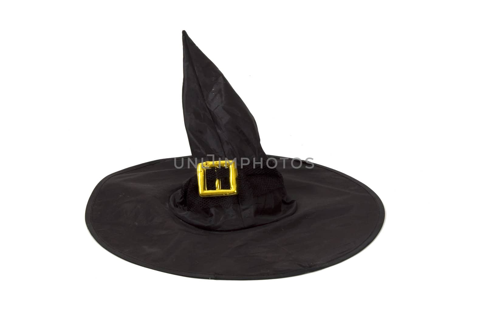 black witch hat isolated on a white background