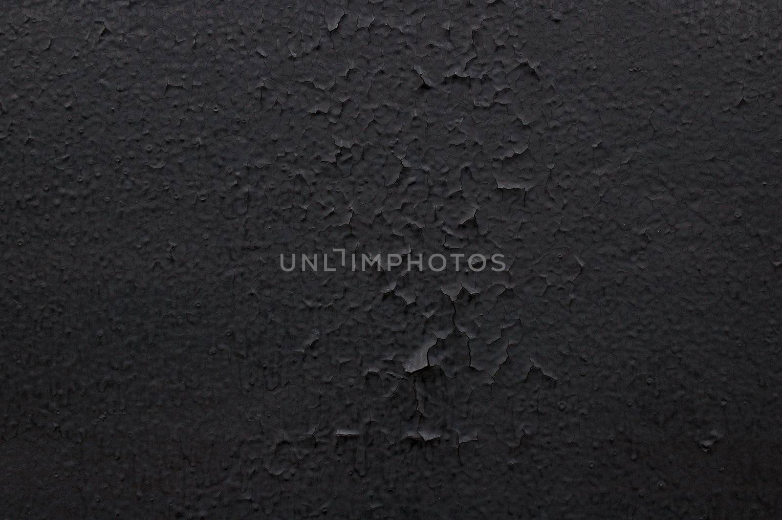 Old metal surface painted in black color. by alexpurs