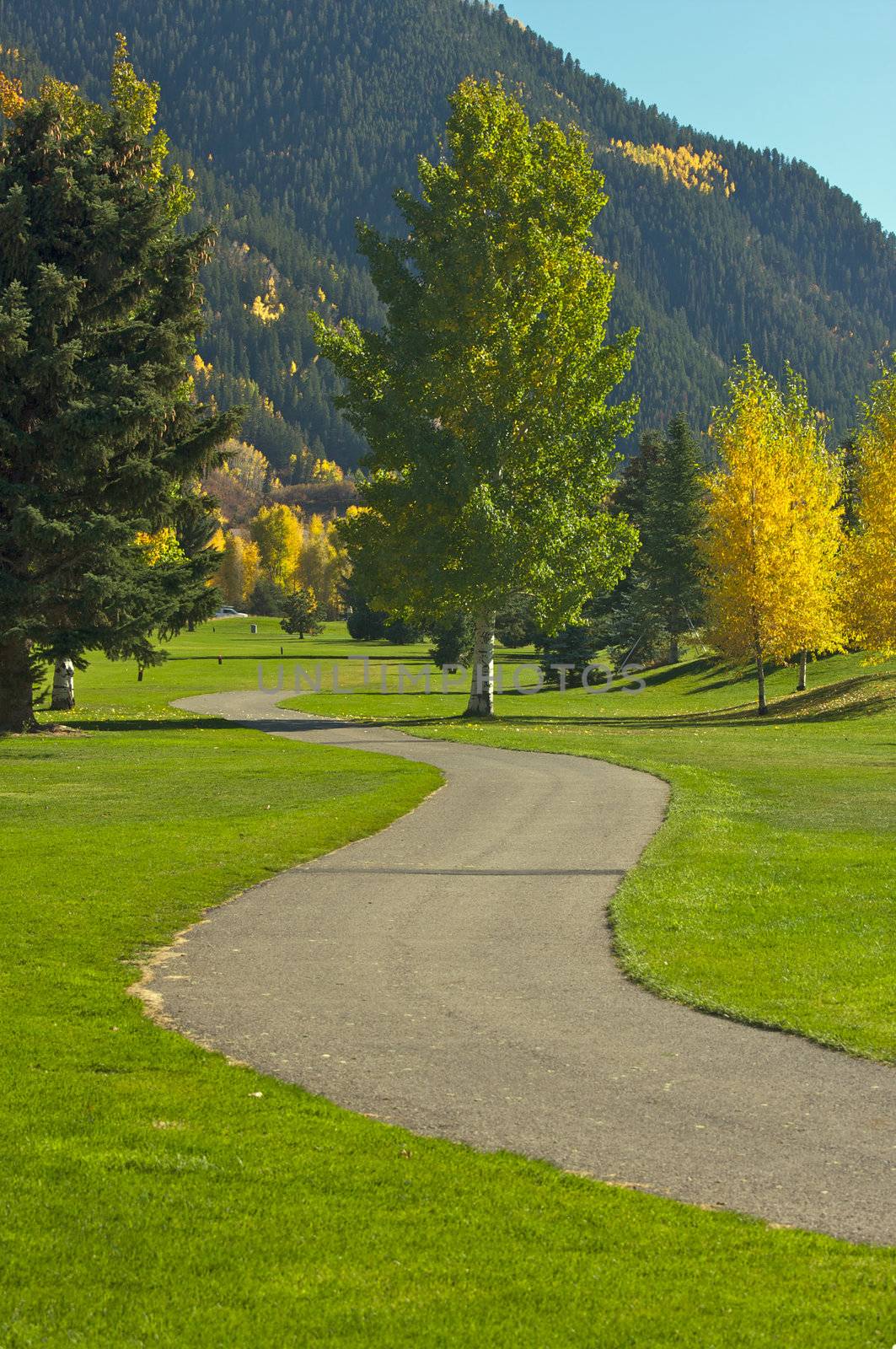 Aspen Golf Course as the Aspen Pines Change Color
