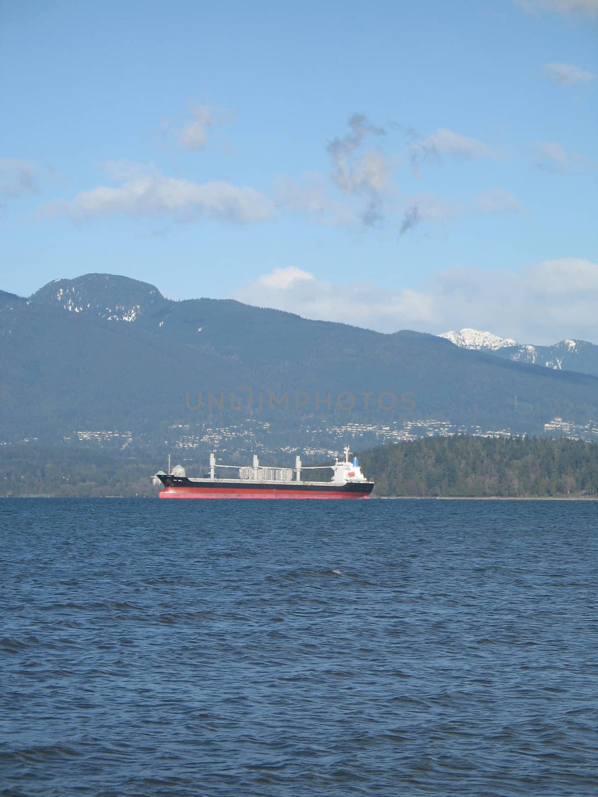 tanker on the ocean