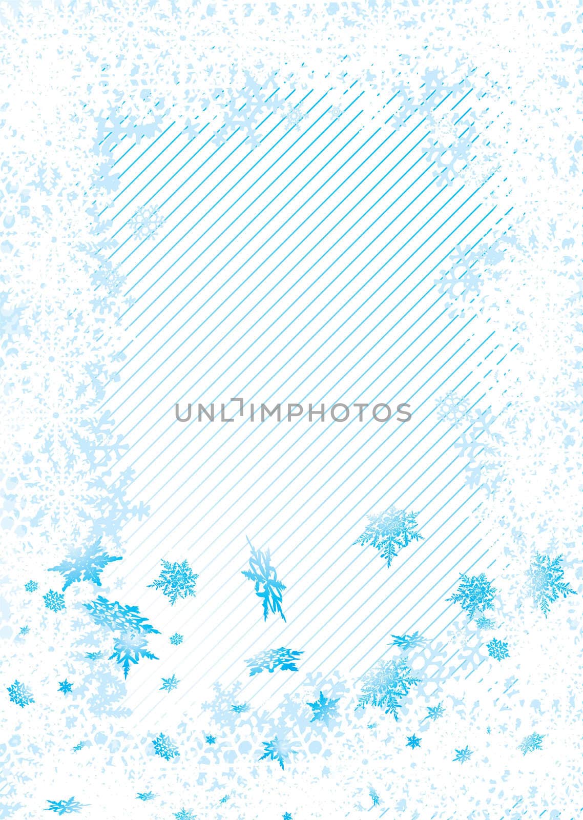 subtle christmas image with snowflakes and room to add text