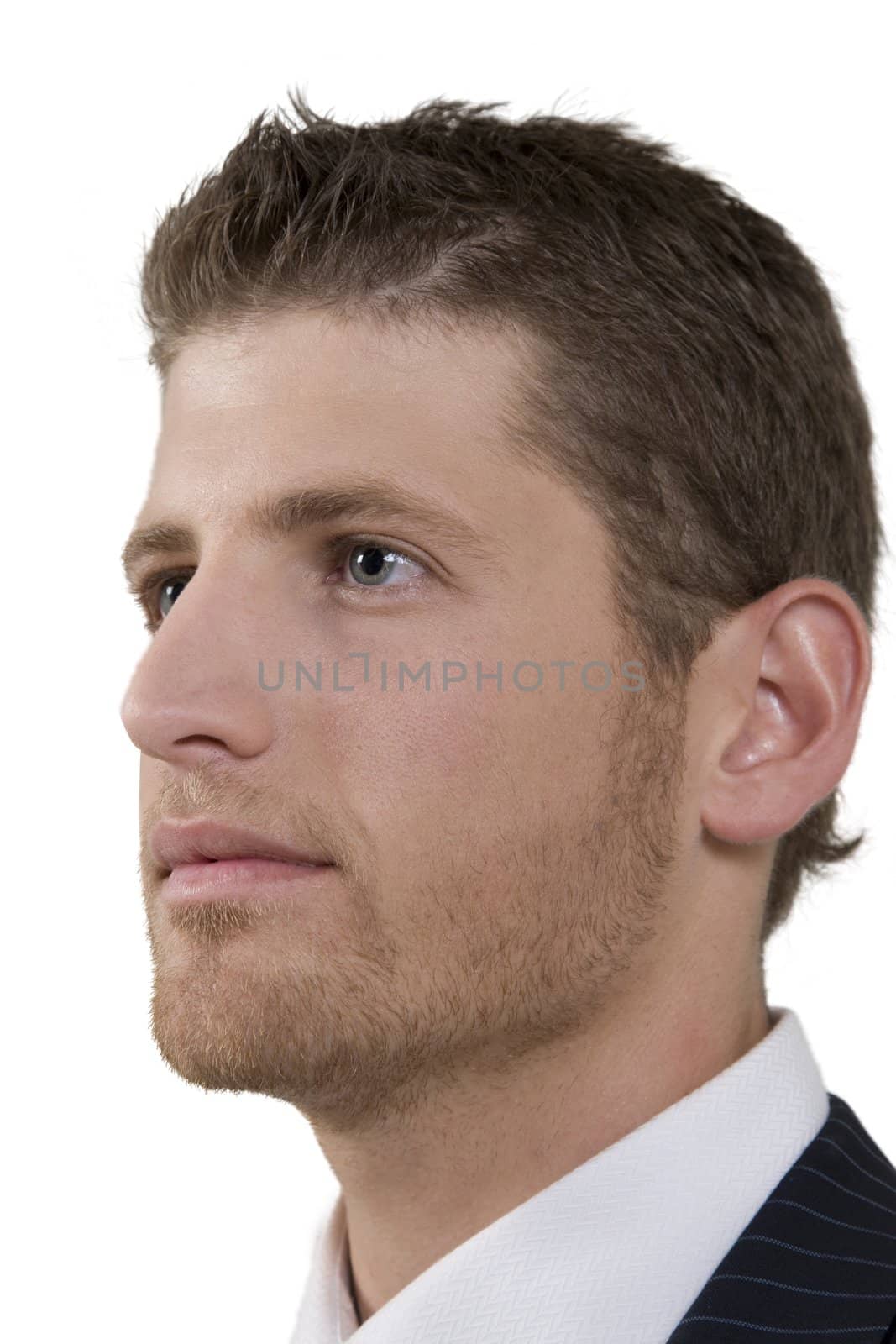 modern male on isolated background