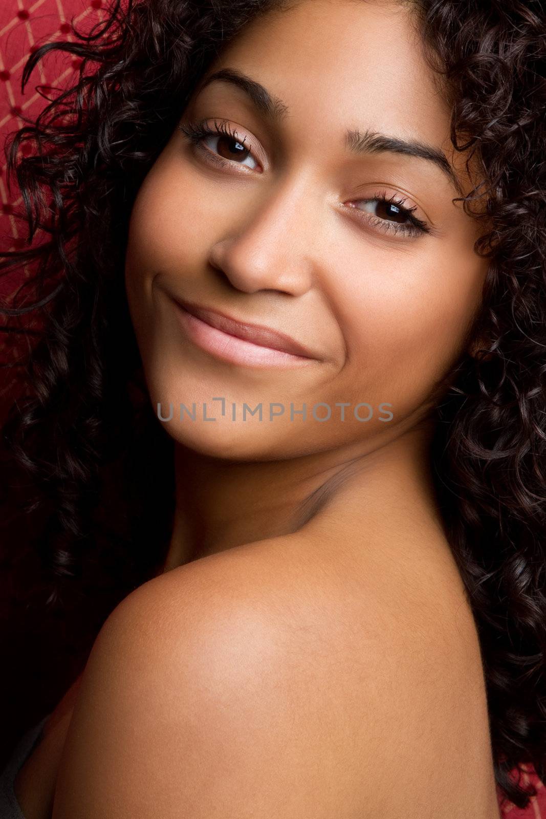 Beautiful smiling african american woman