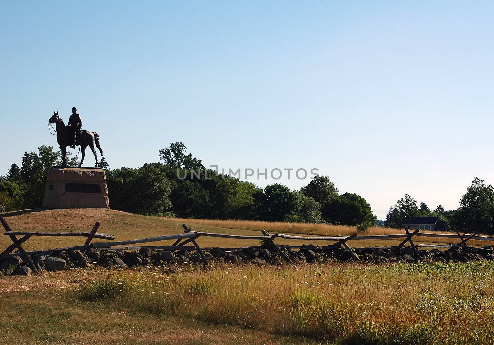 Monument in the national cemetary at Gettysburg