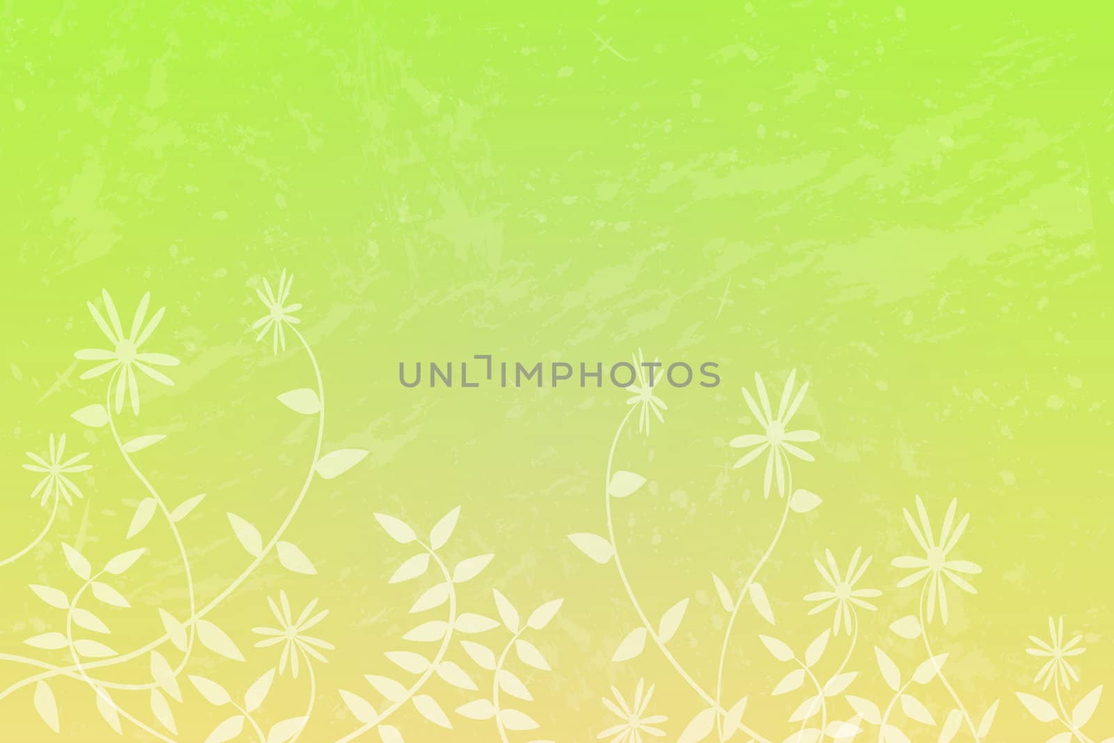 Background image of a green floral design.