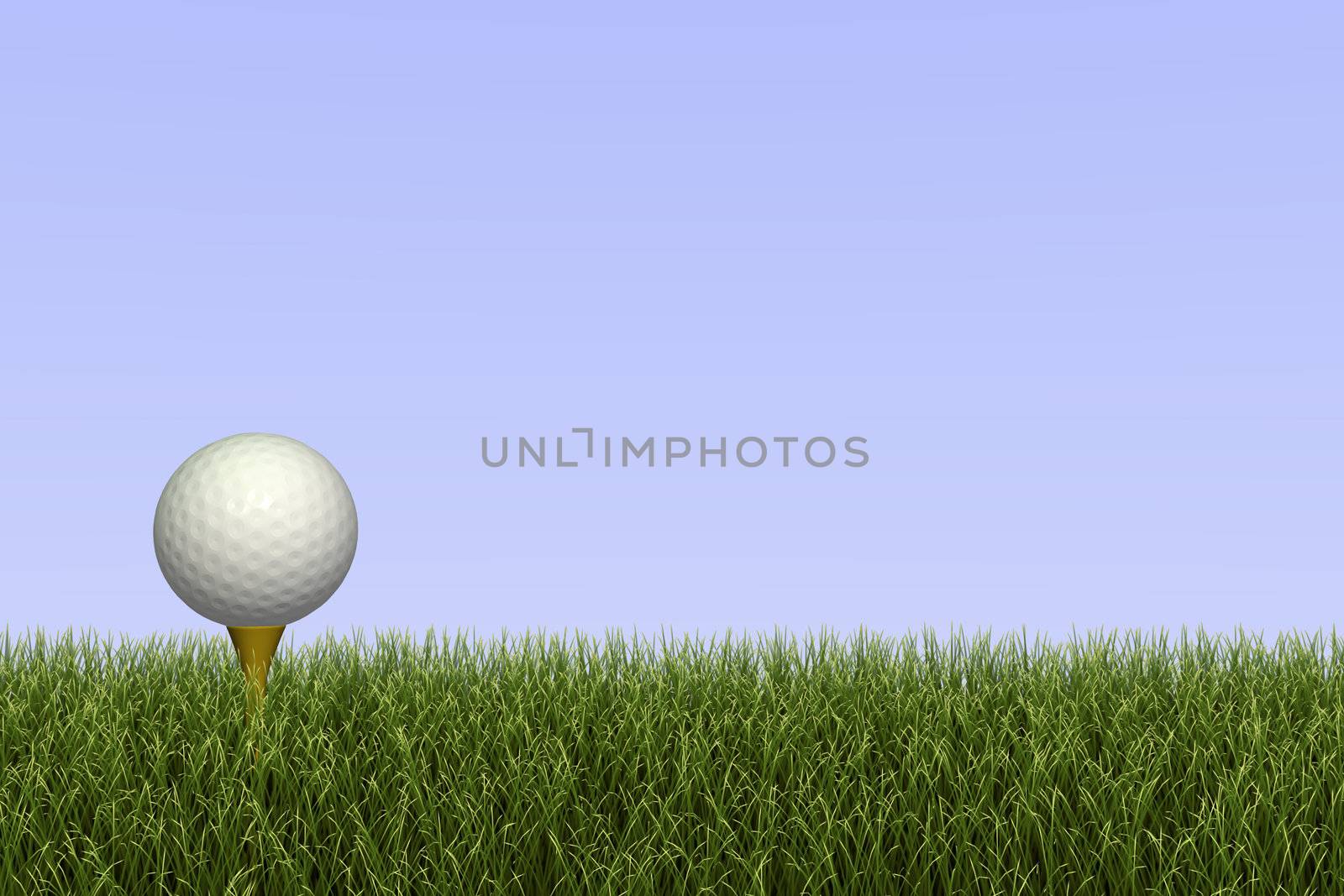 Golf Ball on Tee by nmarques74