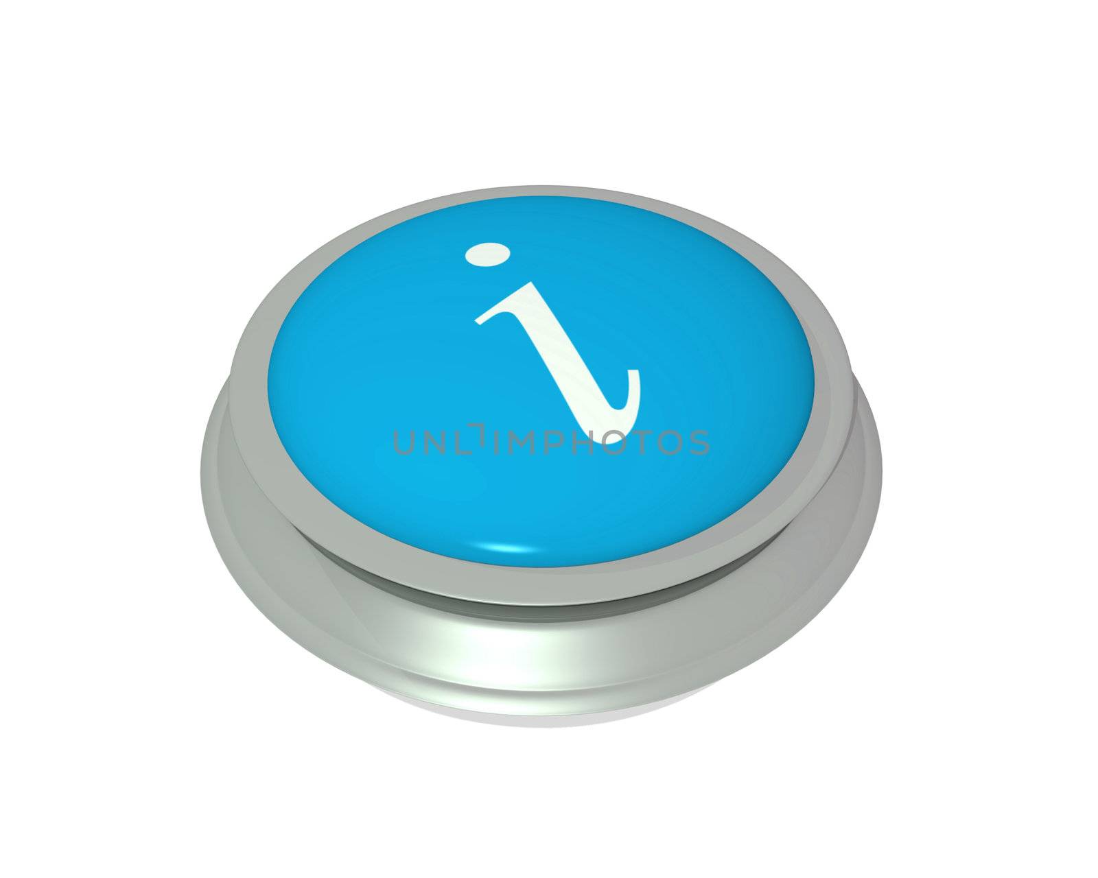 Image of an information button isolated on a white background.