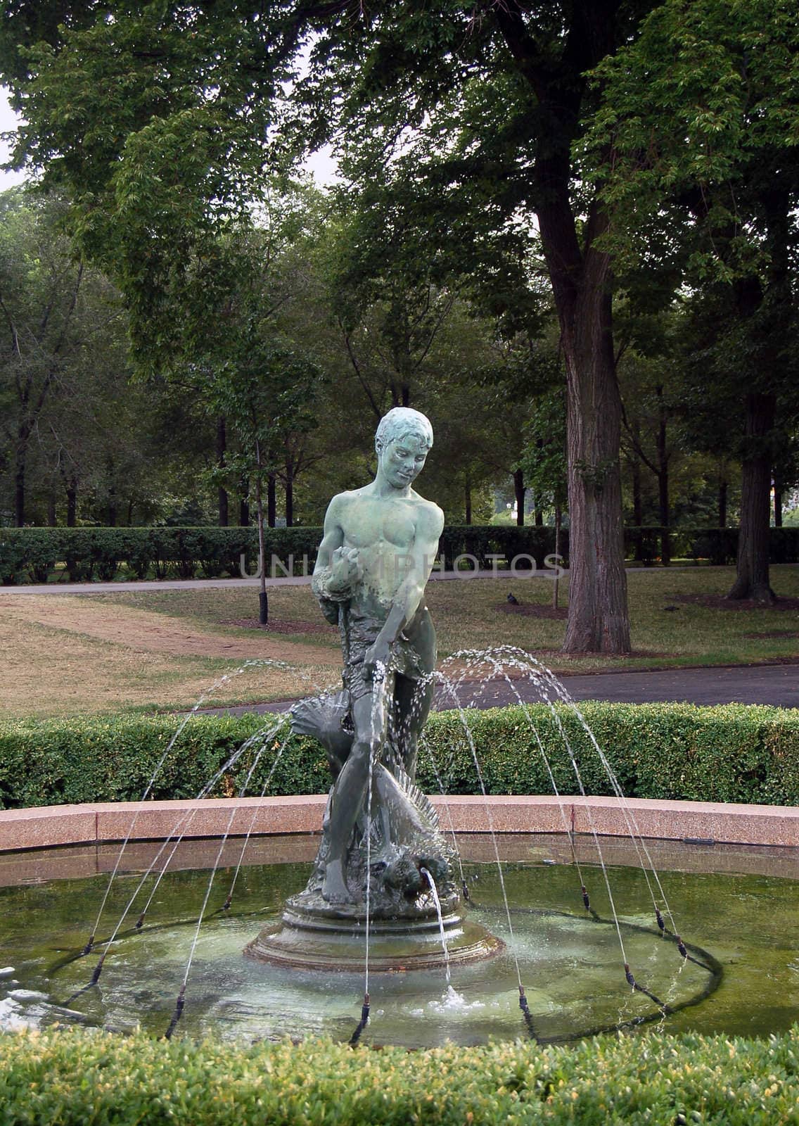 Picture of a classic fountain in Chicago