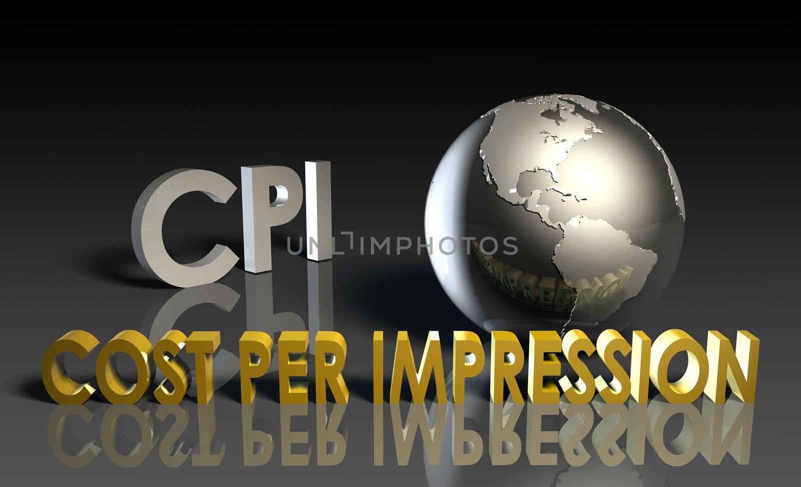 CPI Cost Per Impression Web Advertising Art