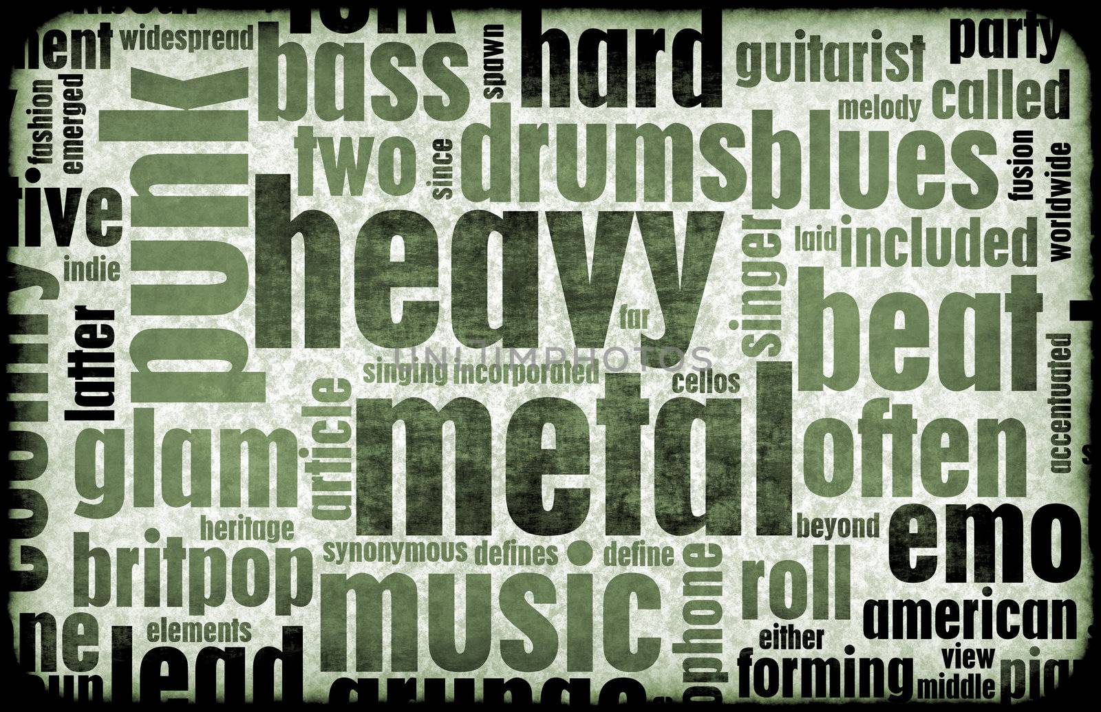 Heavy Metal Music Poster Art as a Background