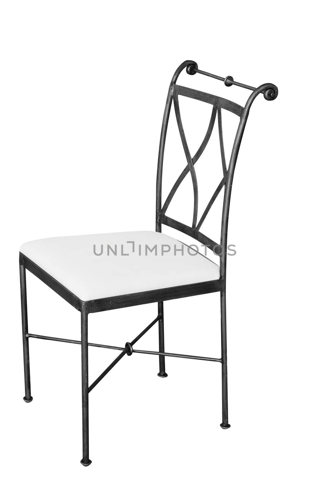 Antique Chair isolated with clipping path