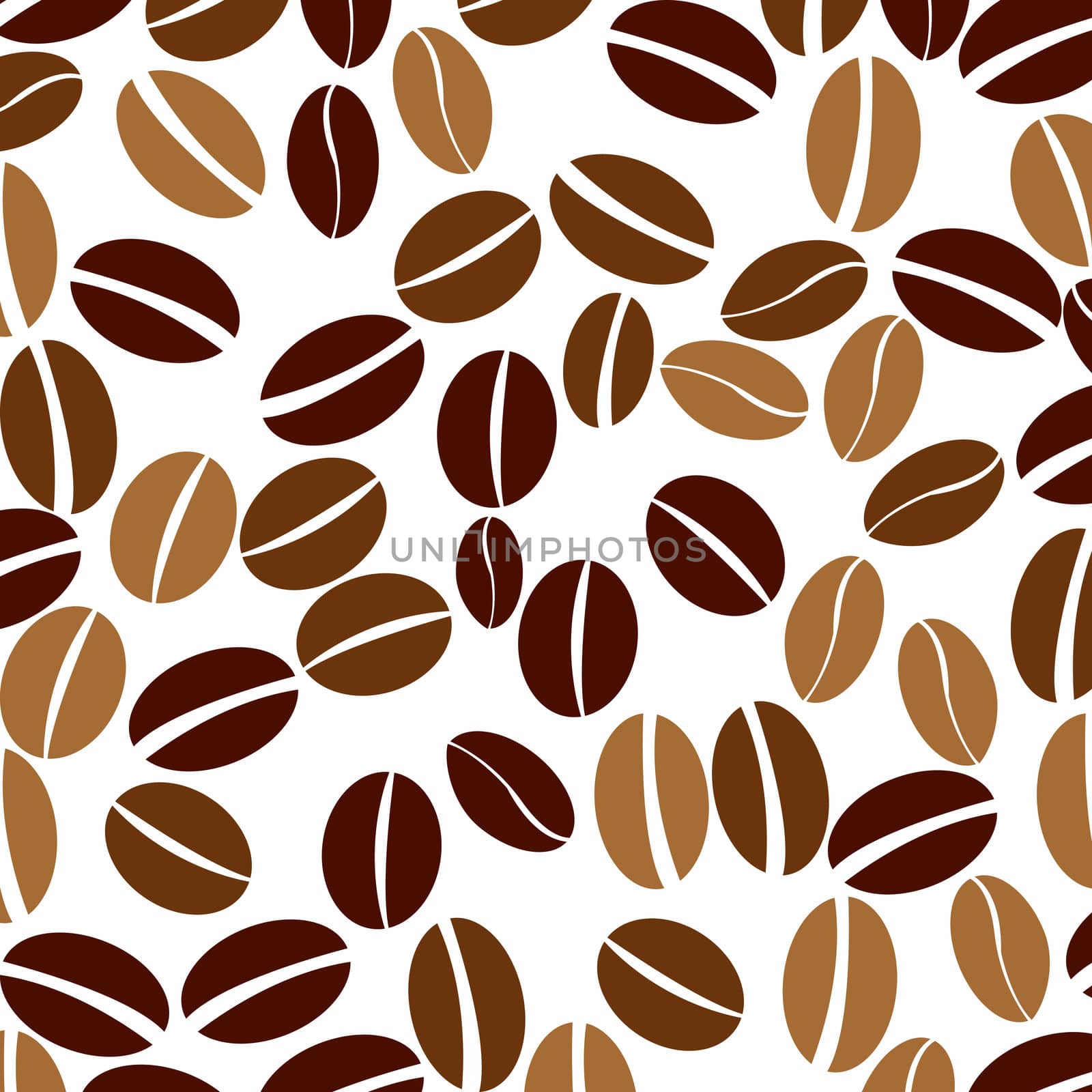 Seamless background with coffee beans