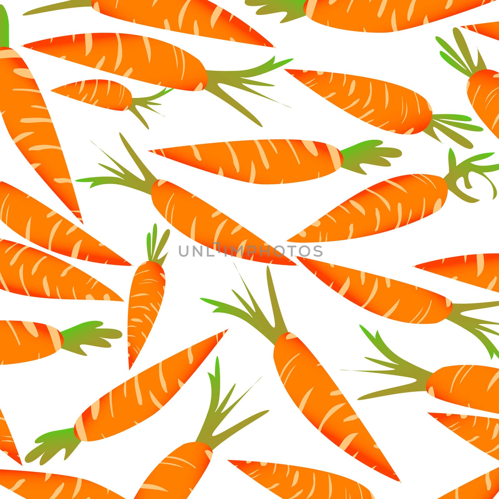 Seamless background with carrots