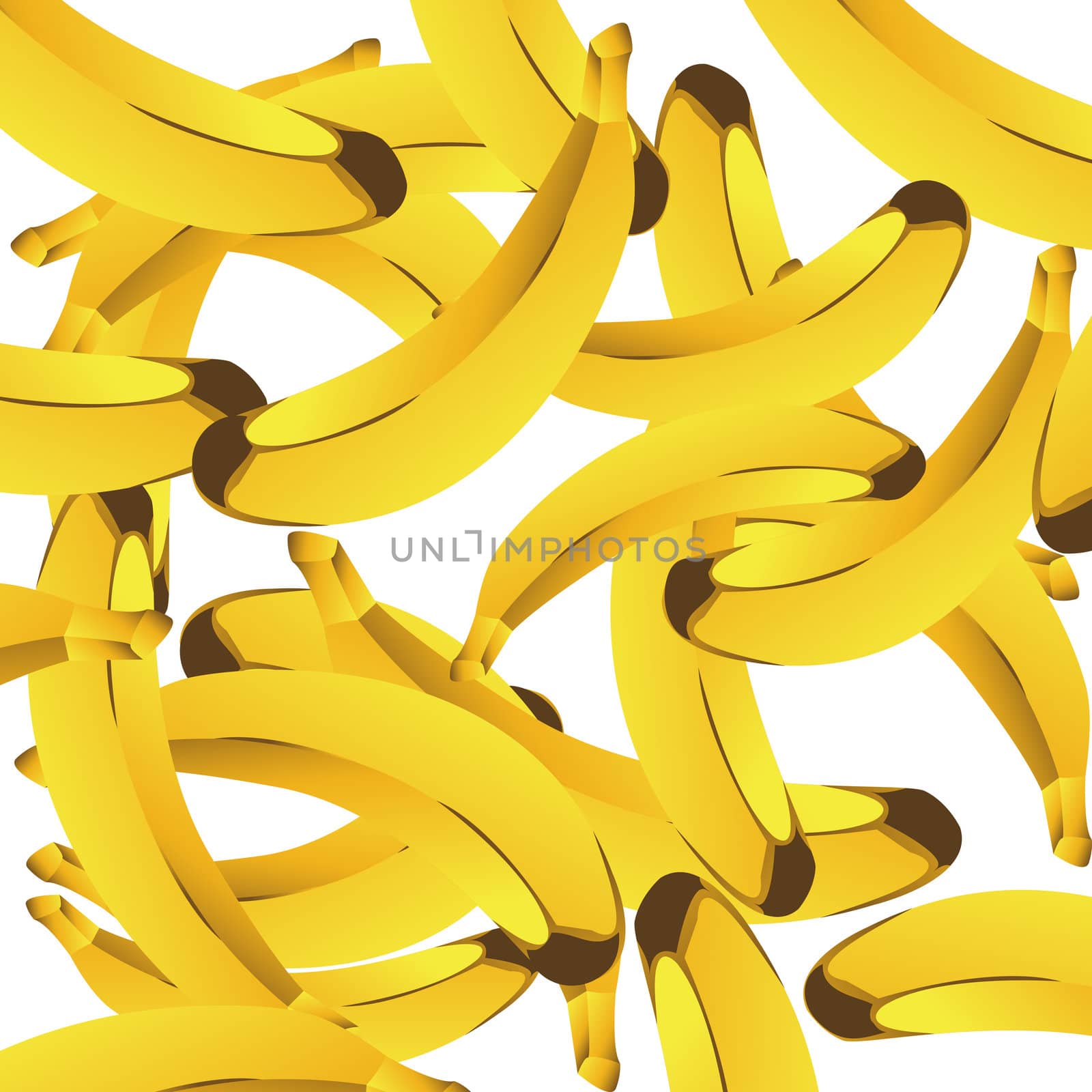 Seamless background with bananas