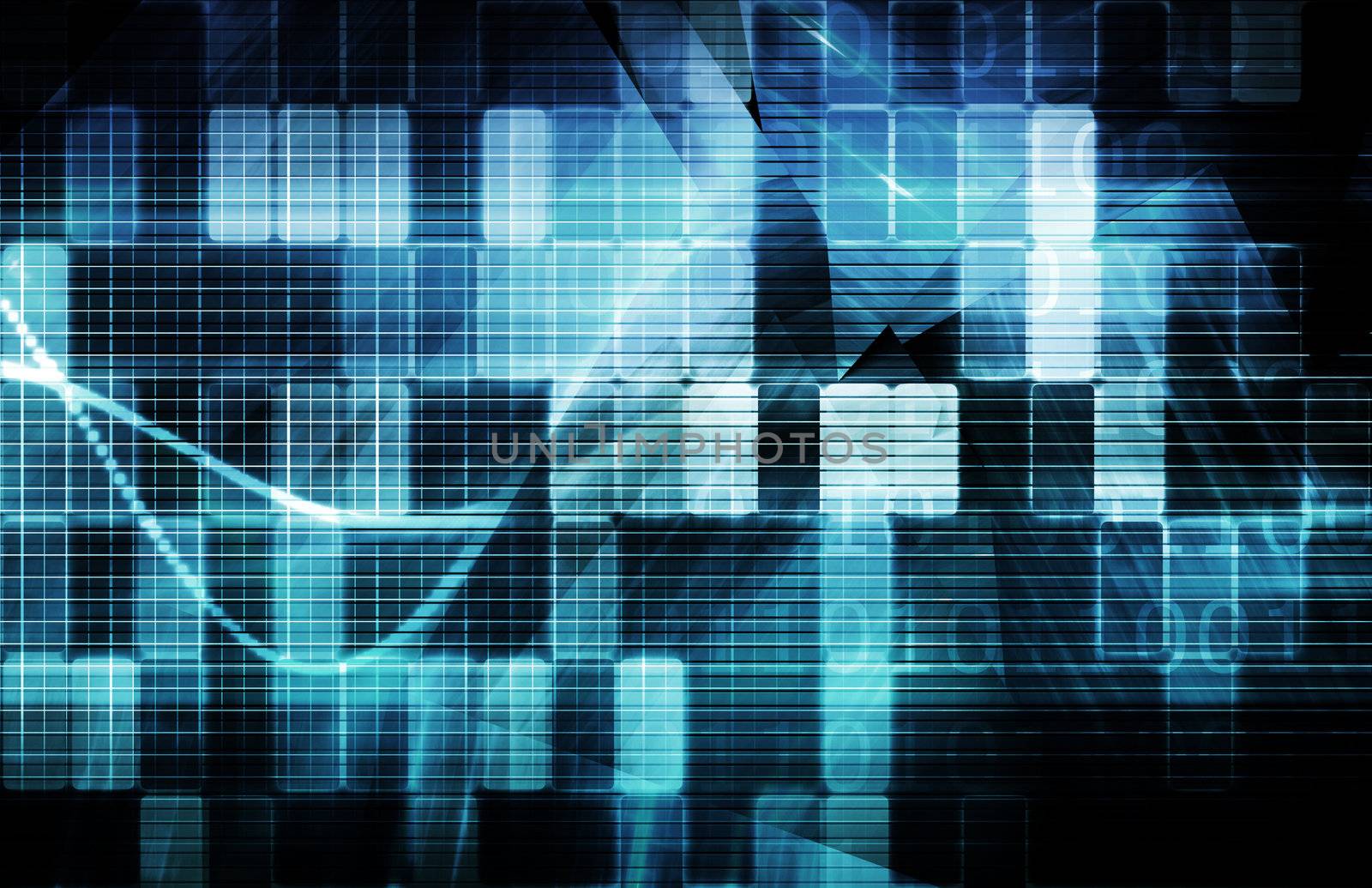 Futuristic Technology Concept as a Data Abstract