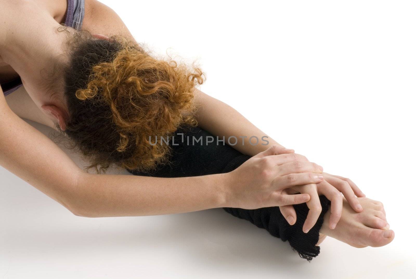 dancer stretching by fotoCD