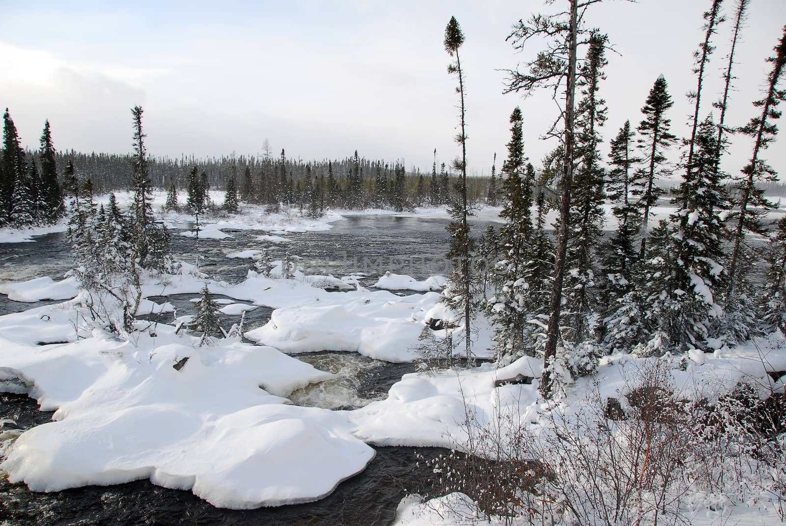 Frozen river by nialat