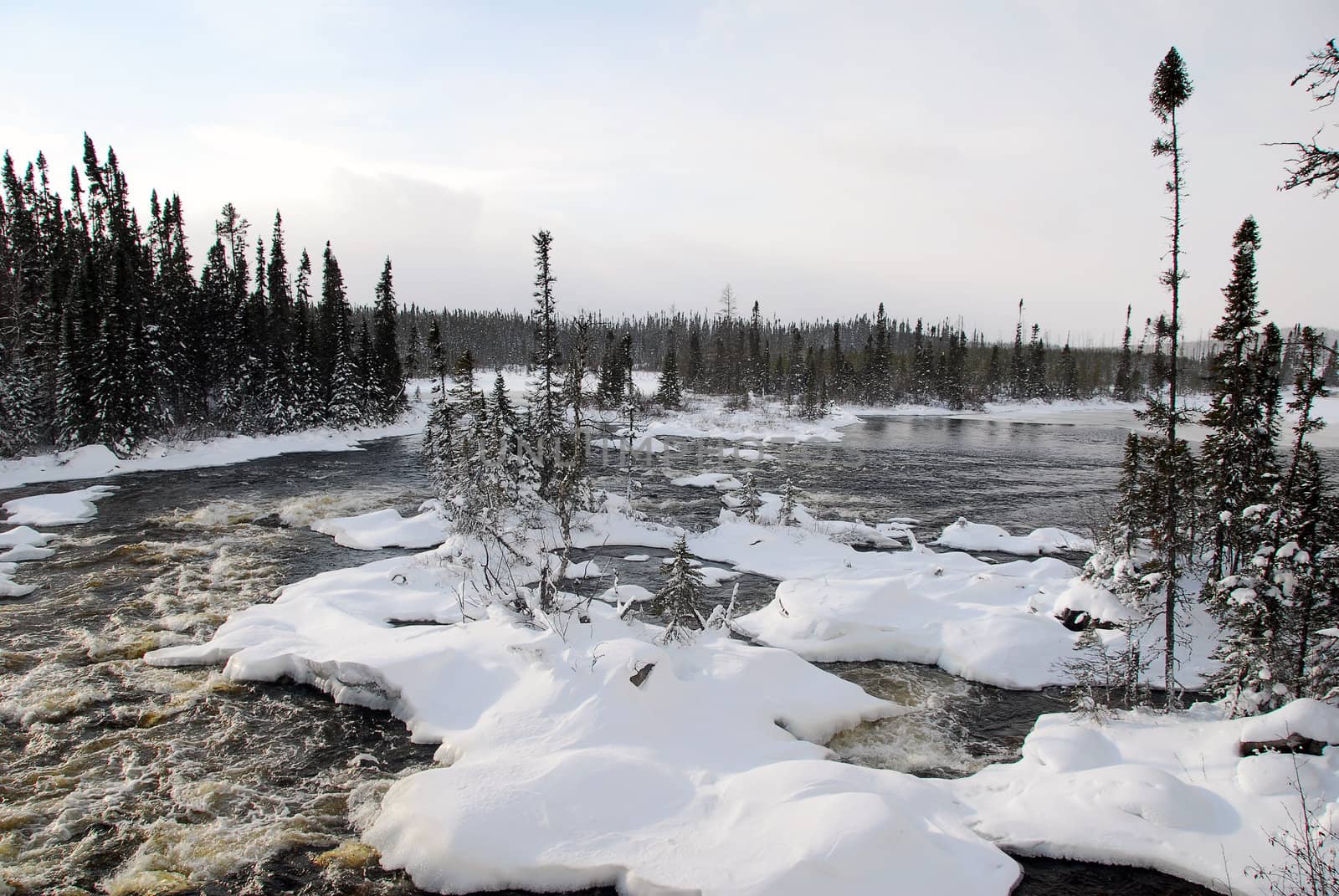 Frozen river by nialat