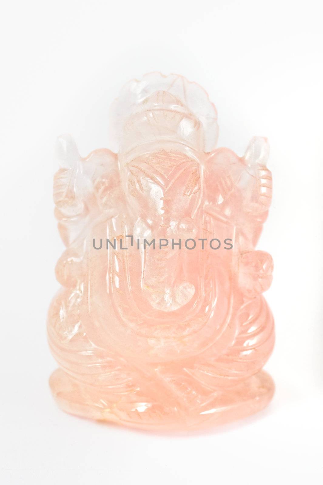 Small sculpture of indian god of rock crystal