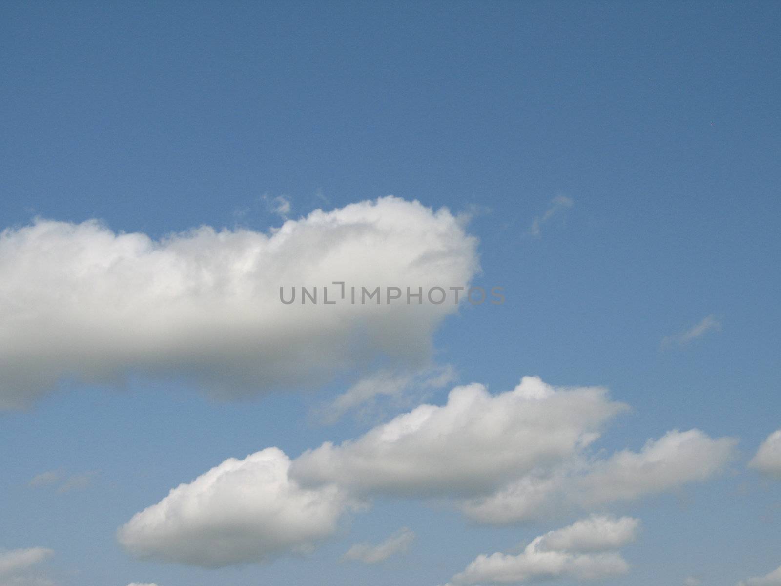 blue sky and white clouds by mmm