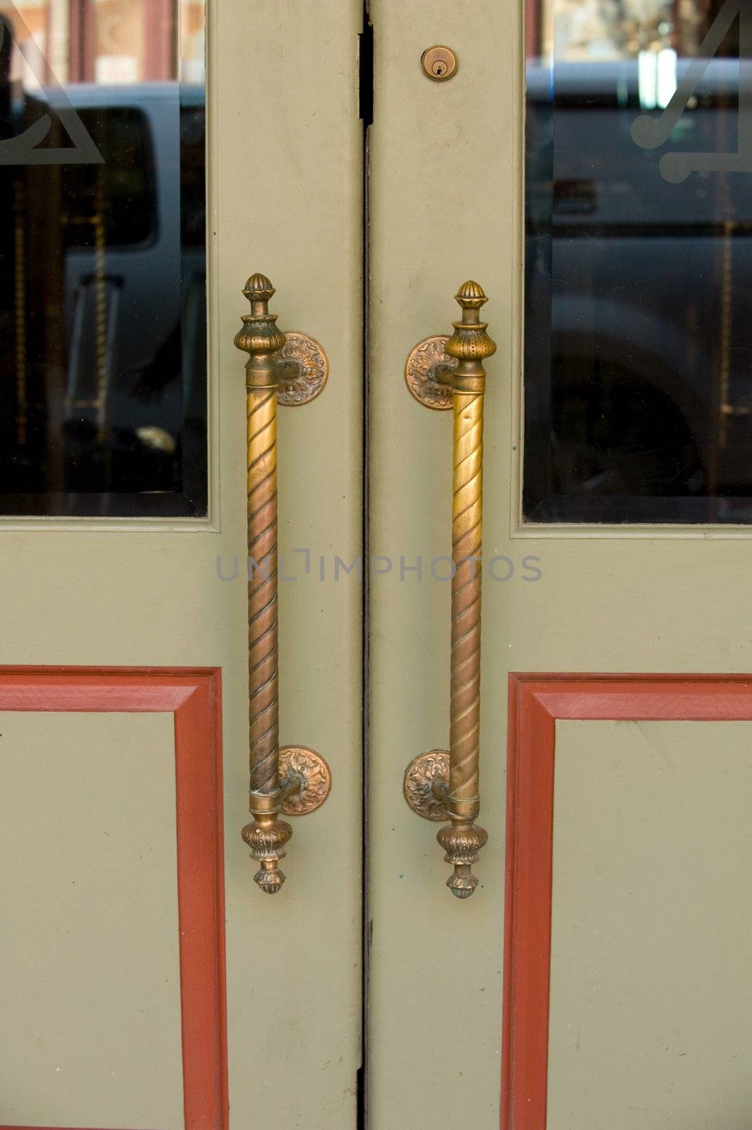 An image of double doors