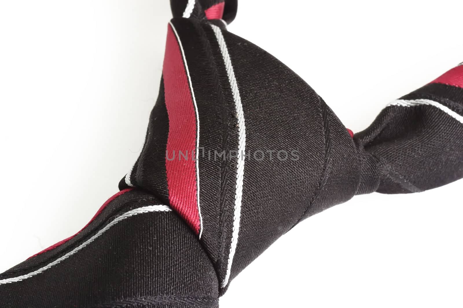 Necktie accessory on bright background