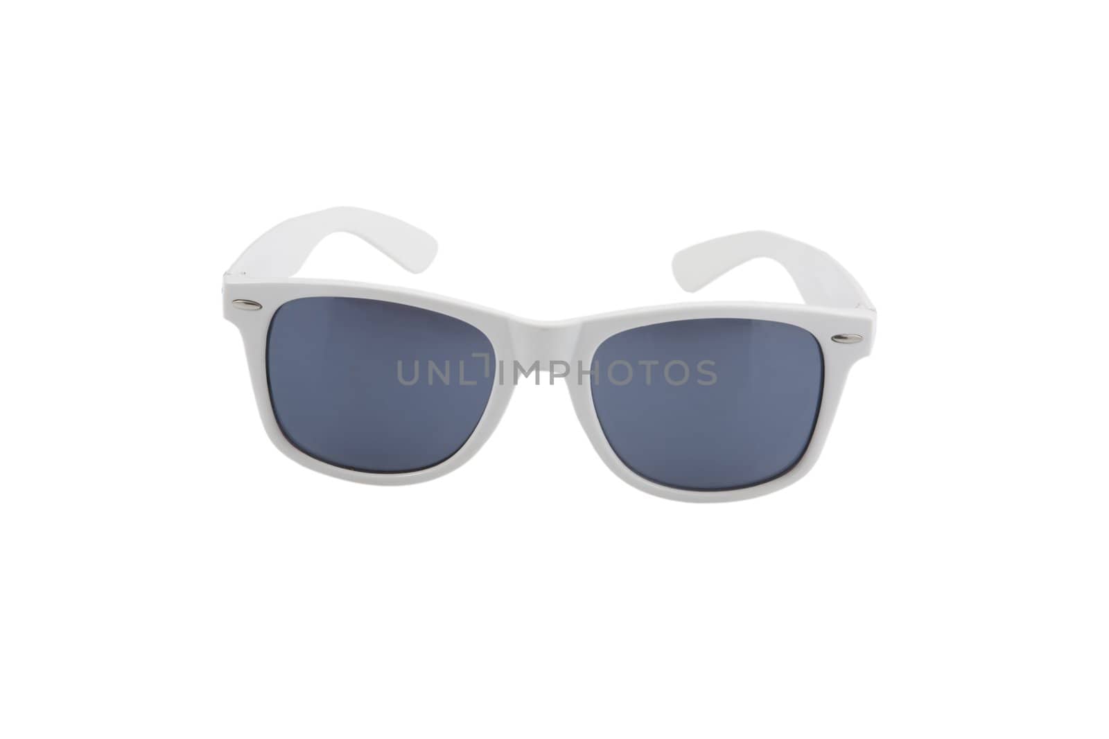 classic white sunglasses, ultraviolet protection and fashionable, vintage