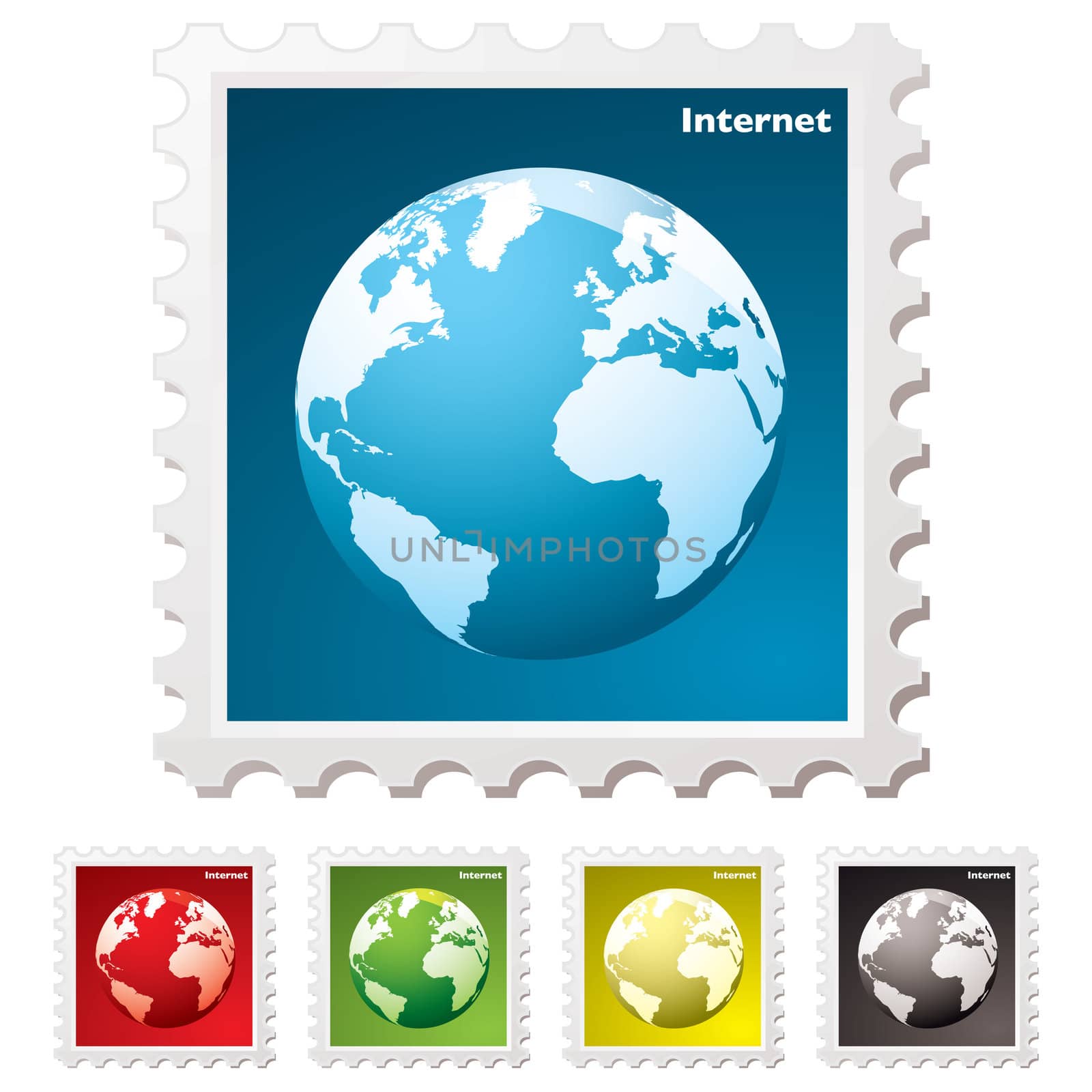 internet world stamp by nicemonkey