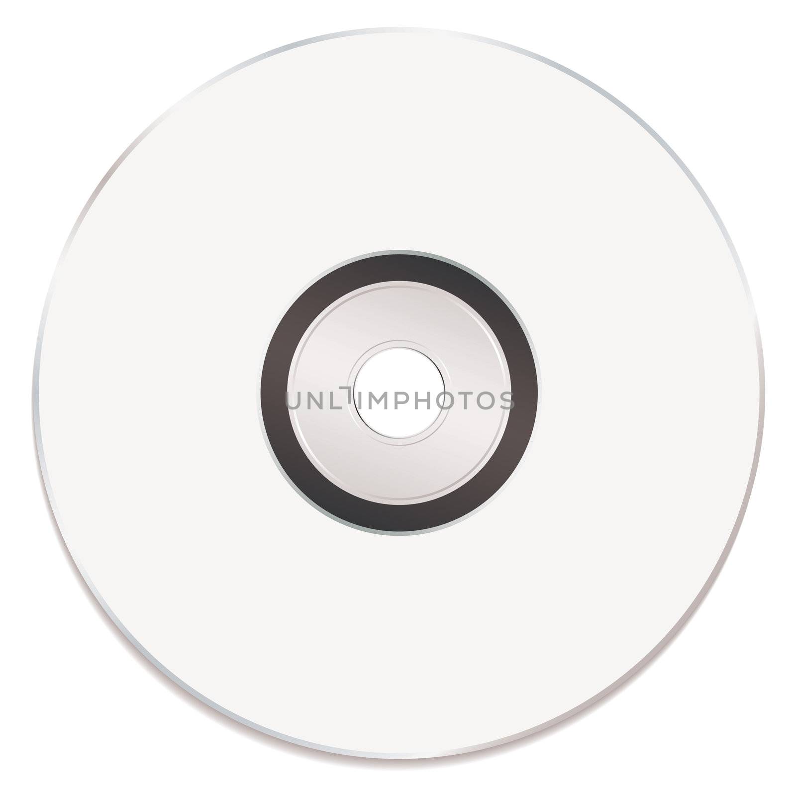 Blank white music cd by nicemonkey