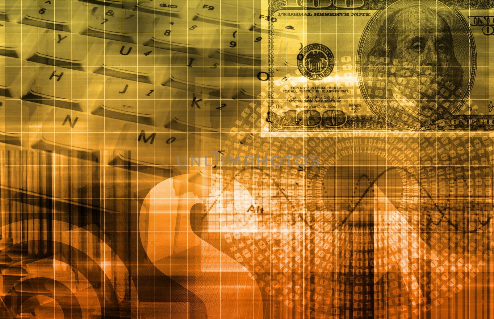 A Finance Spreadsheet Tech Graph Art Background