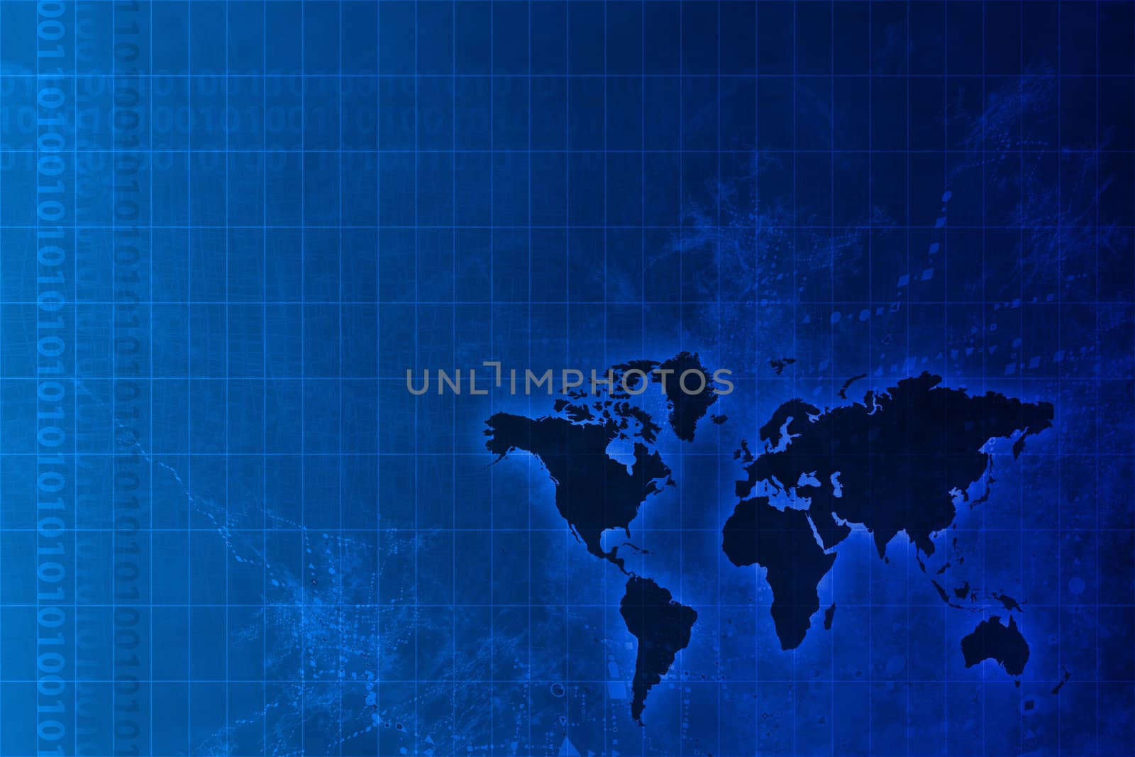 Corporate Worldwide Growth Abstract Background With Map 