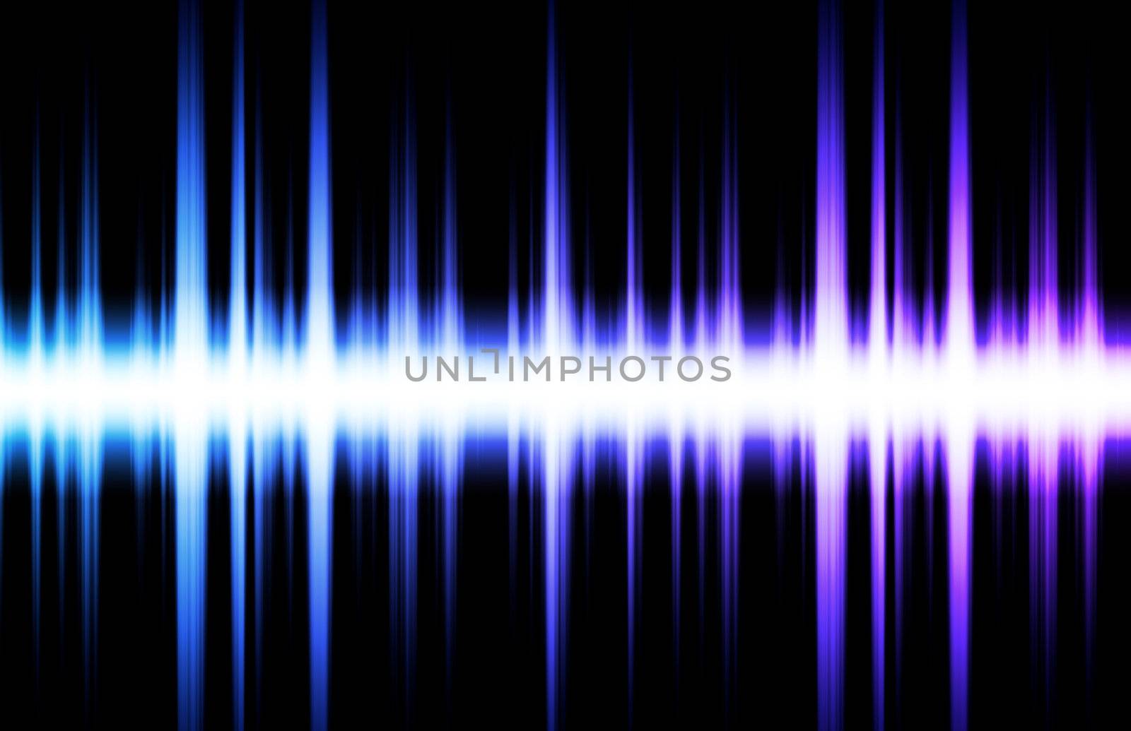 Soundwave Digital Graph as Clip Art Abstract