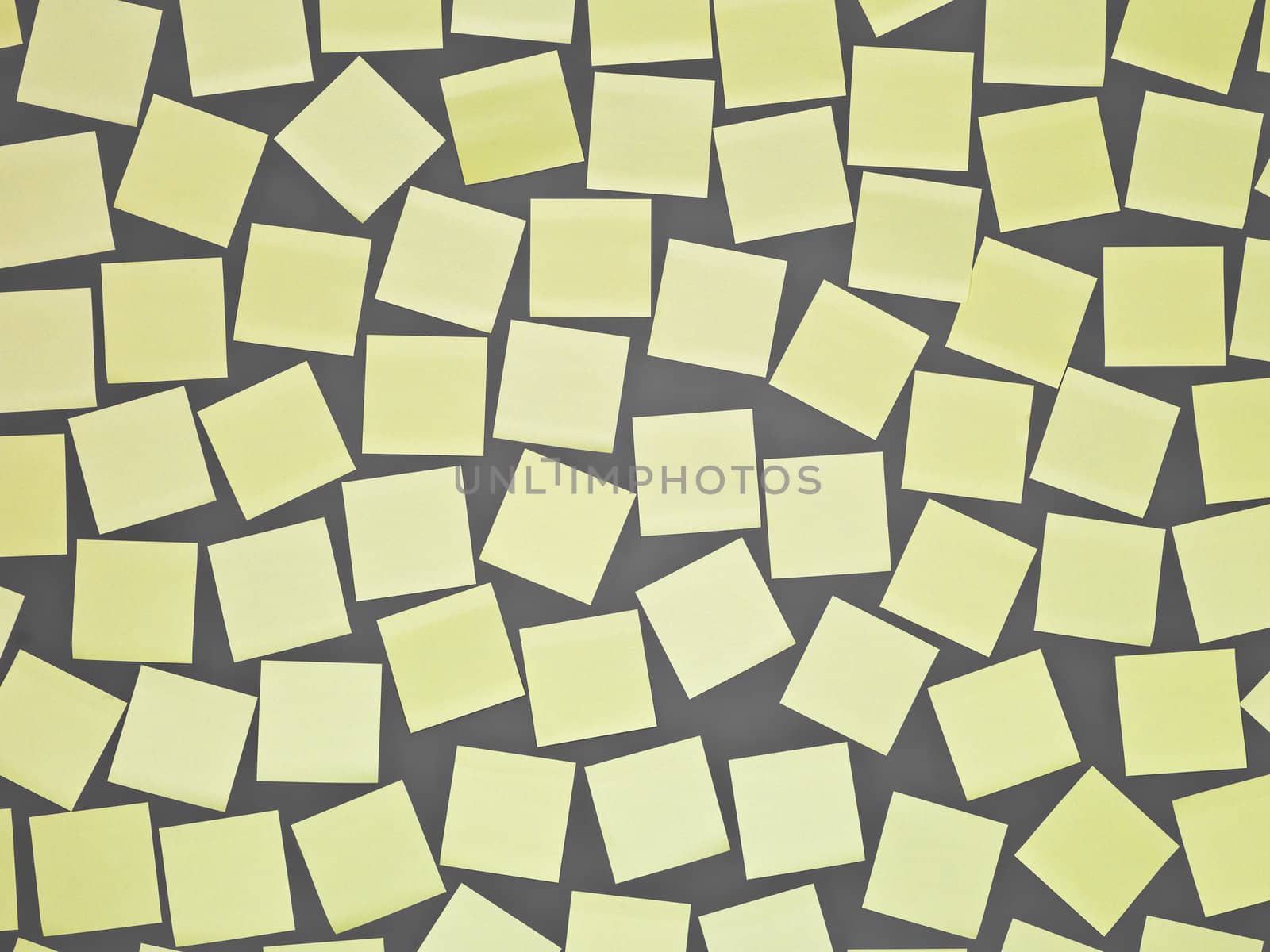 Yellow Adhesive Notes on grey background