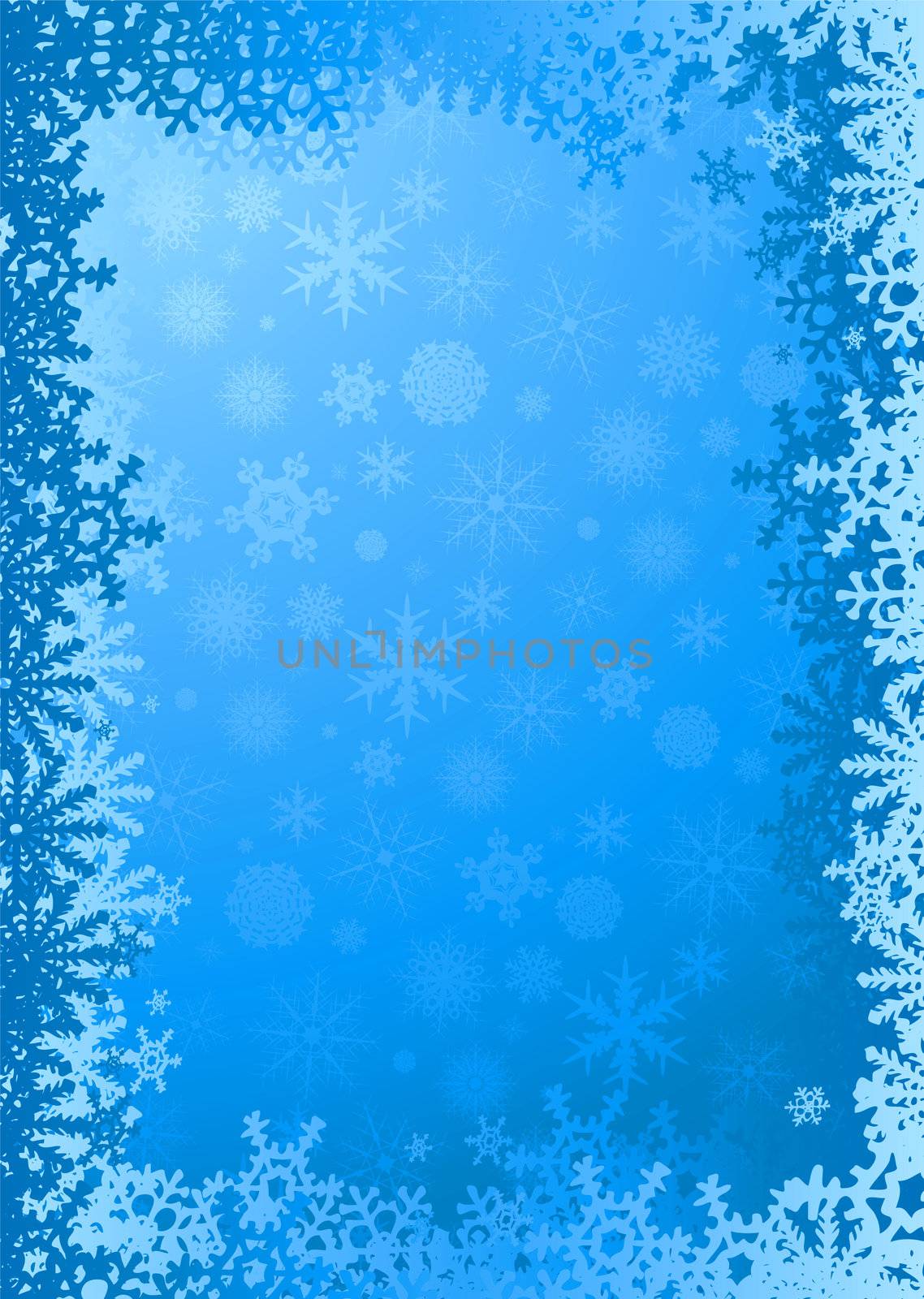Cyan and white christmas background with copy space
