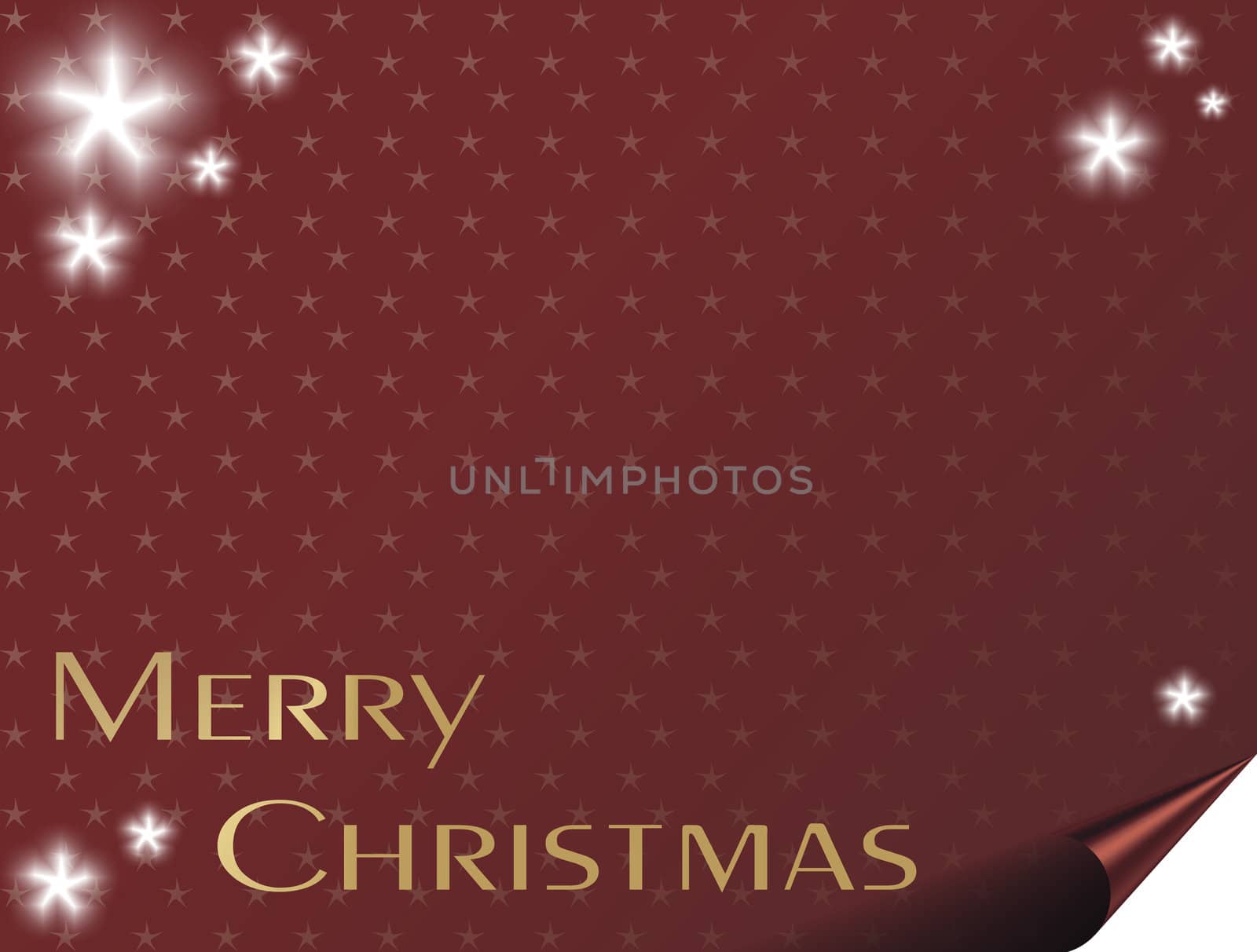 Christmas card background with stars - space for text.