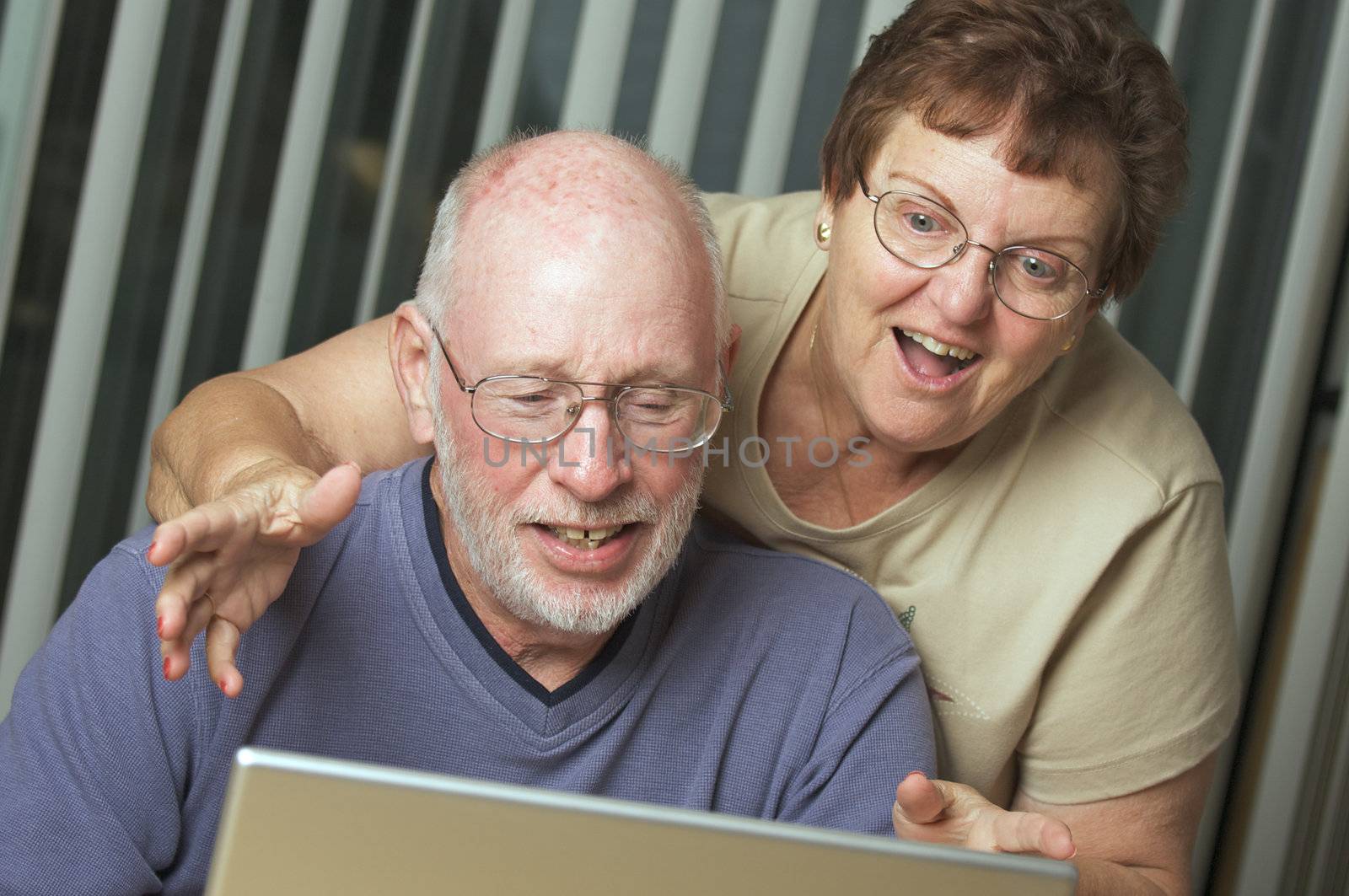 Senior Adults on Laptop Computer by Feverpitched